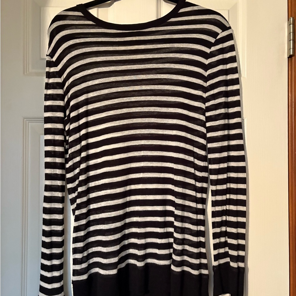 Black and White Striped Alexander Wang Top